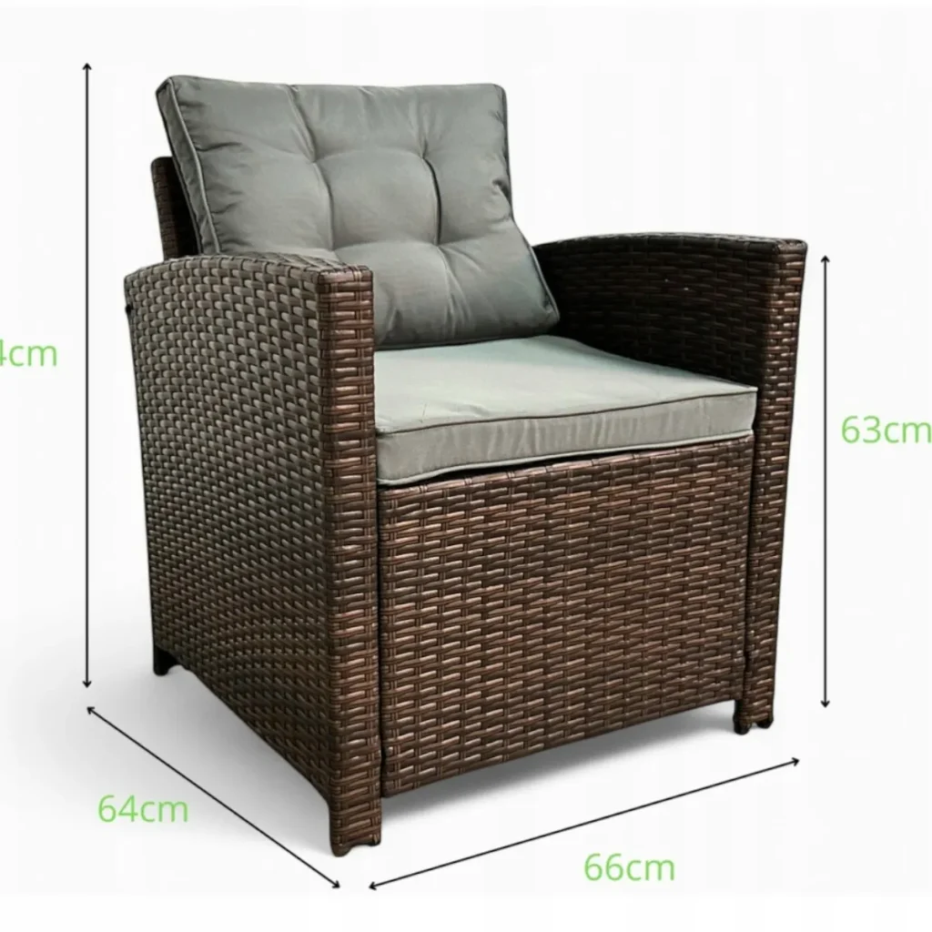 Zestaw foteli Kadyks – Naturalny